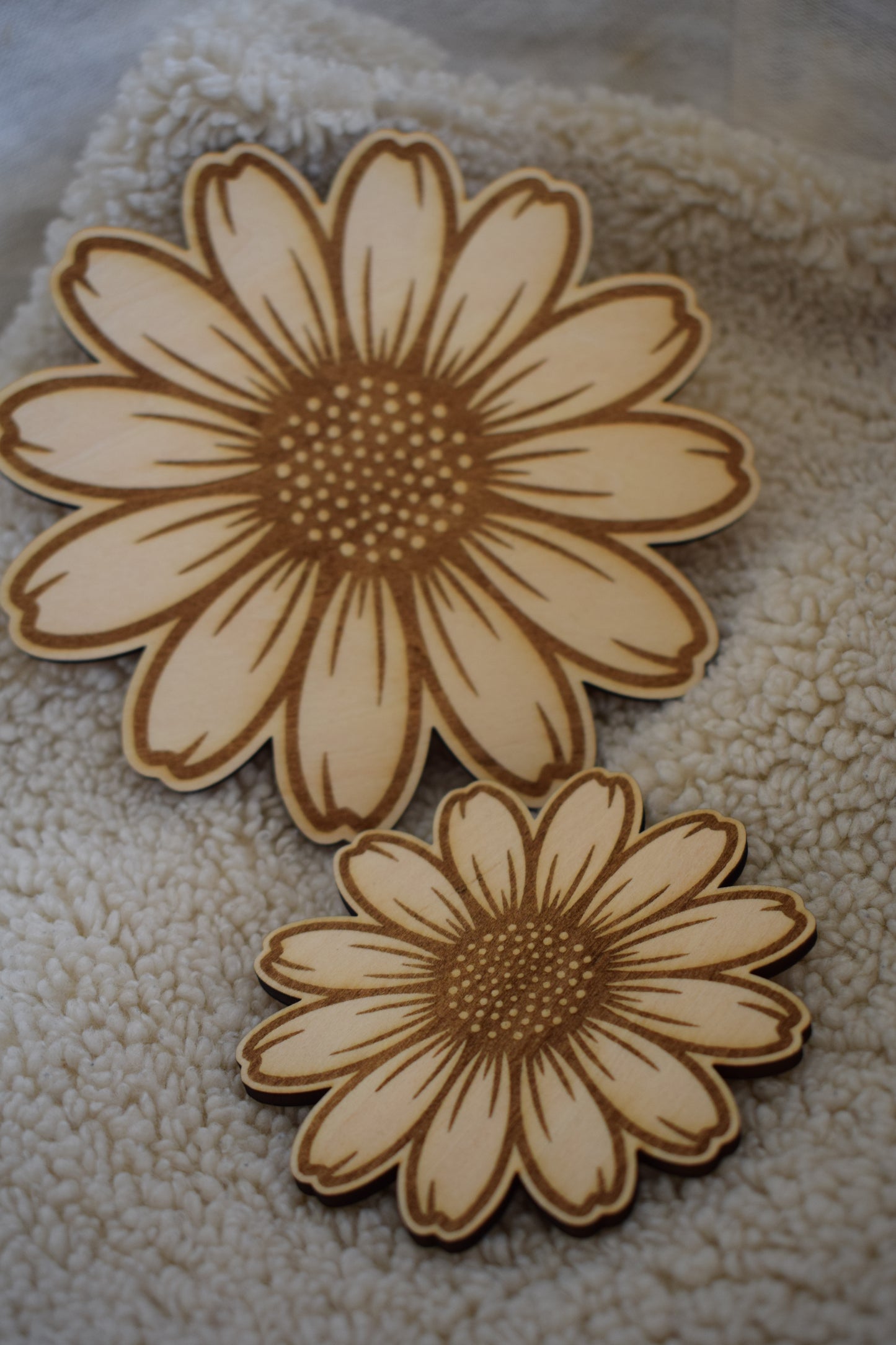 Décoration murale en bois personnalisée - Nuage / Fleurs