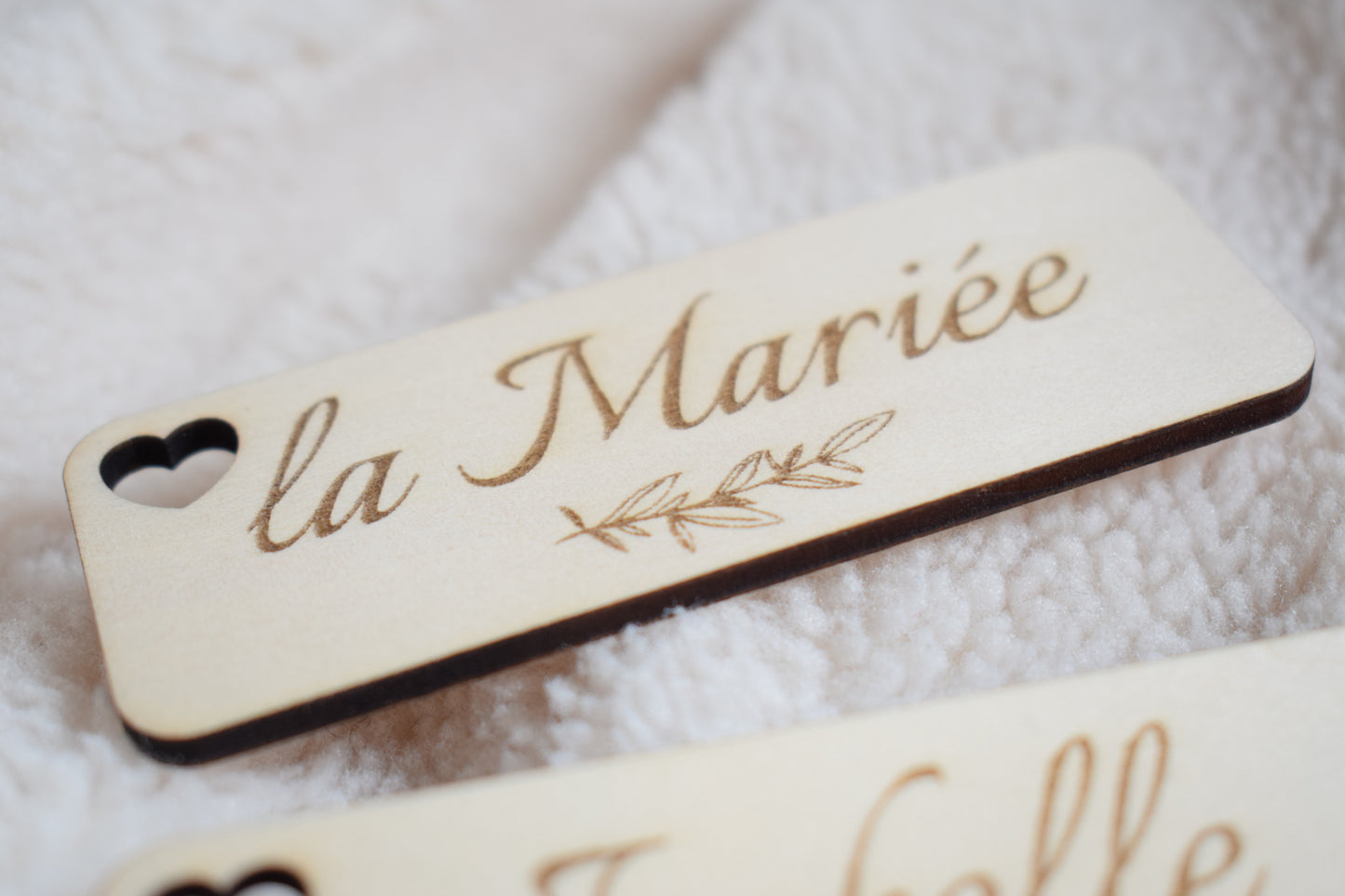 Marque-place en bois Olivier