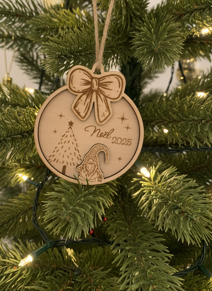Boule de Noël noeud / lutin