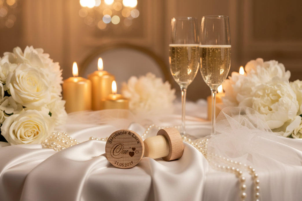 Bouchon de vin gravé - Oui