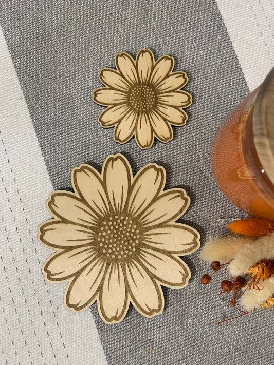 Décoration murale en bois personnalisée - Nuage / Fleurs