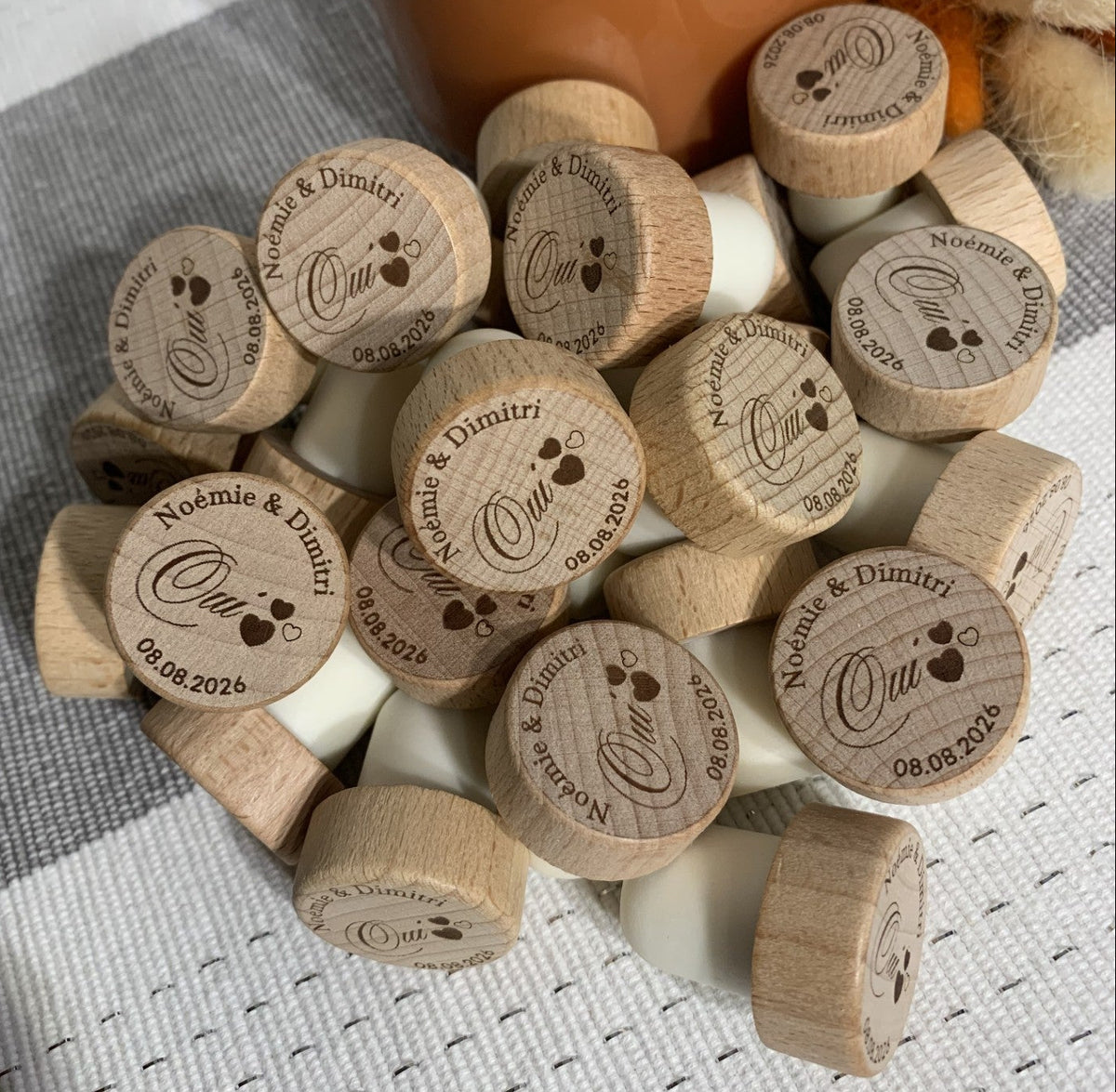 Bouchon de vin gravé - Oui