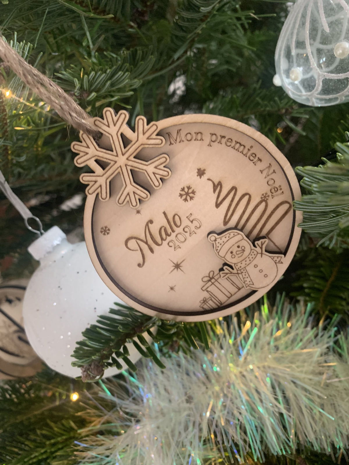 Boule de noël Bonhomme de neige