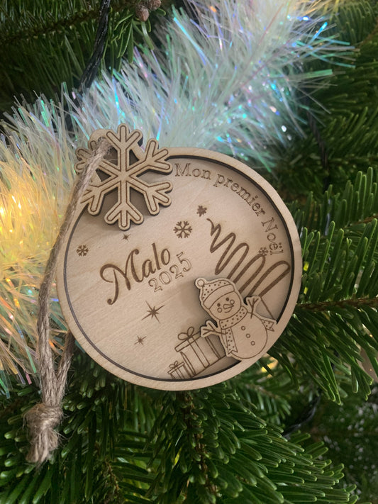 Boule de noël Bonhomme de neige