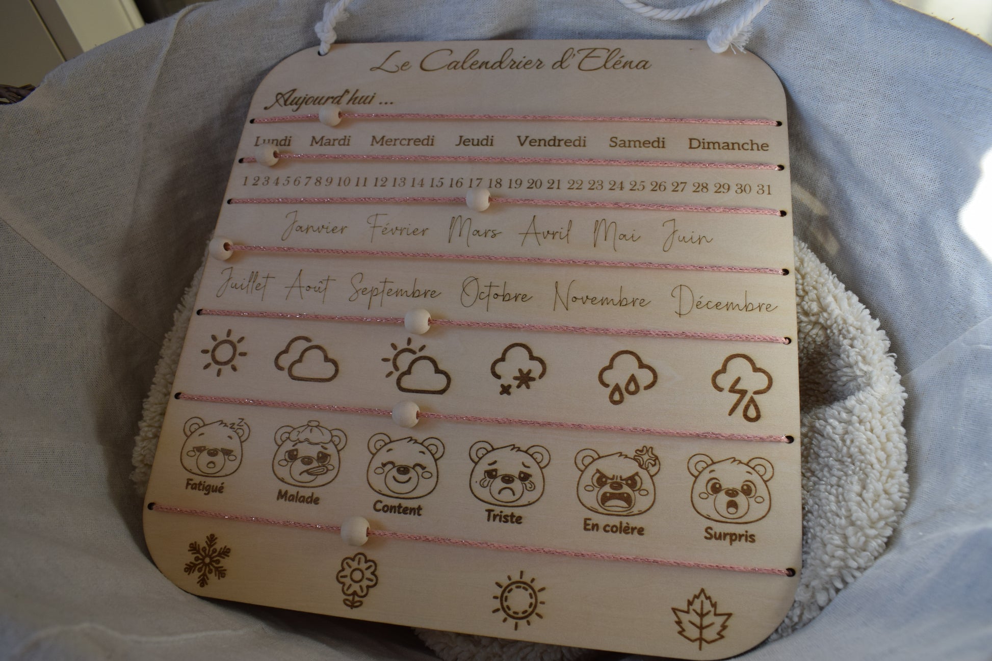 Calendrier MONTESSORI