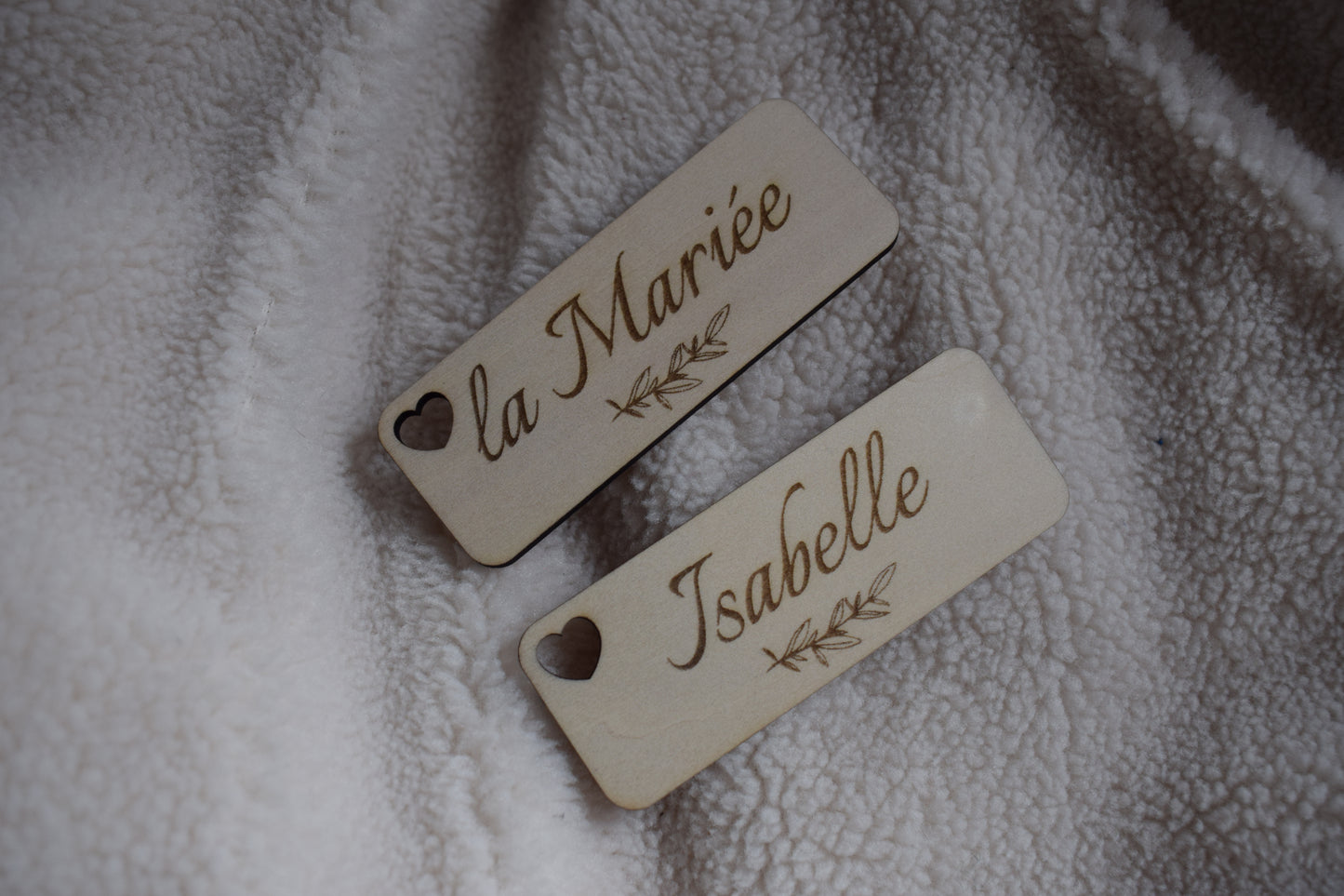 Marque-place en bois Olivier