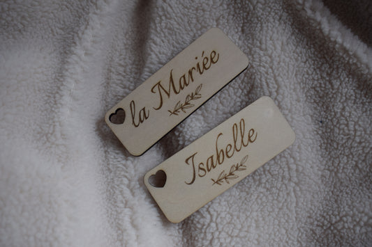 Marque-place en bois Olivier
