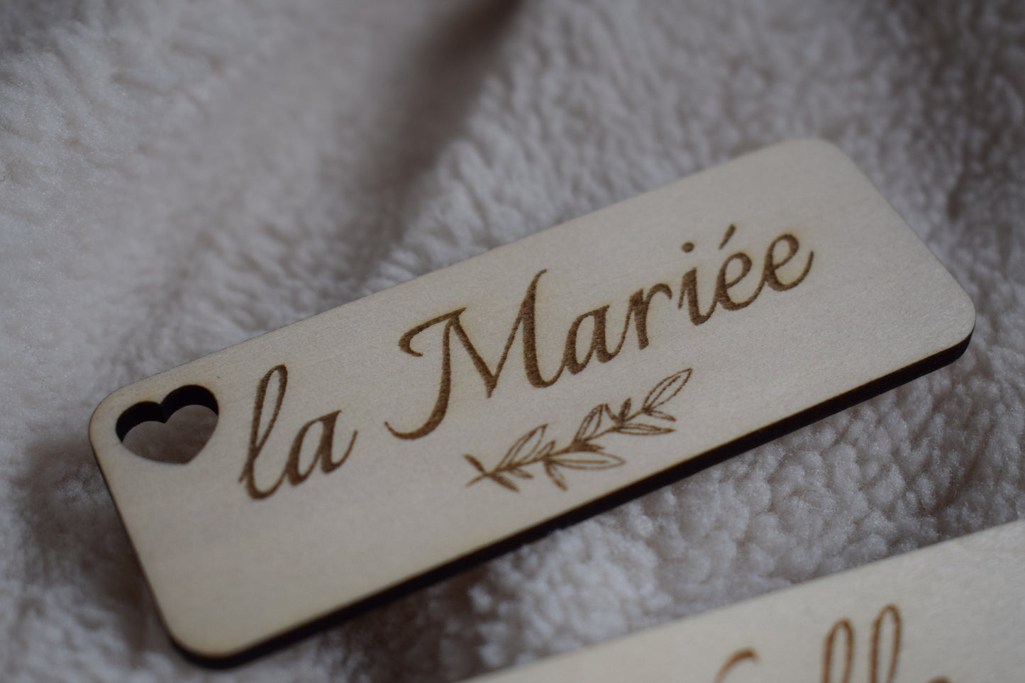 Marque-place en bois Olivier