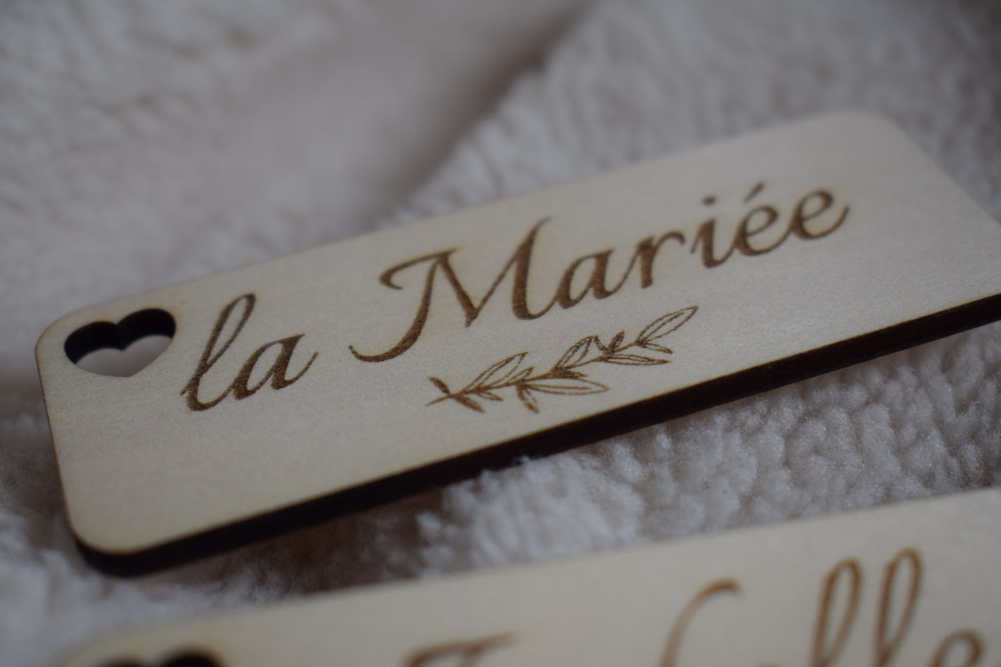 Marque-place en bois Olivier