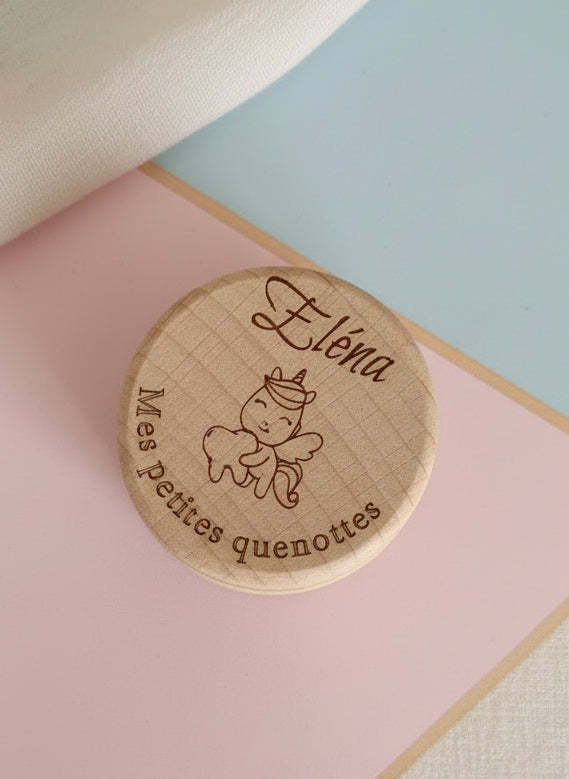 Boite à dents de lait - Personnalisée thème Licorne