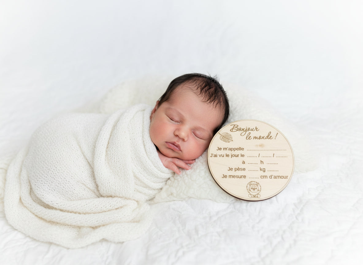 Carte de Naissance Bonjour le Monde Jungle