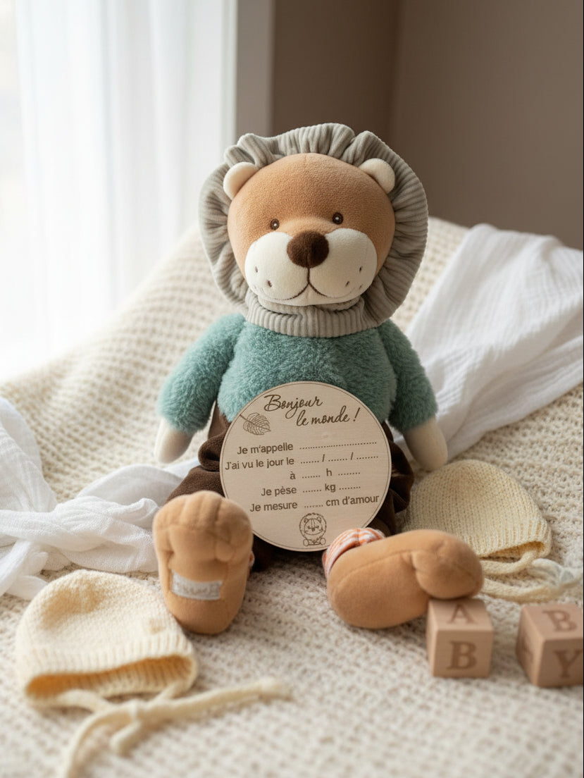 Carte de Naissance Bonjour le Monde Jungle