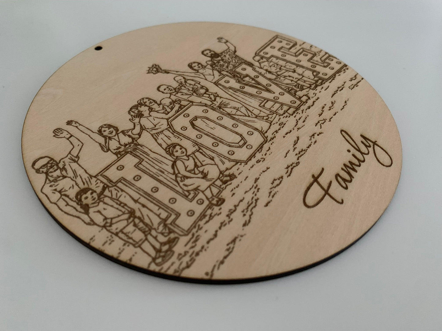 Tableau Photo en bois suspendu