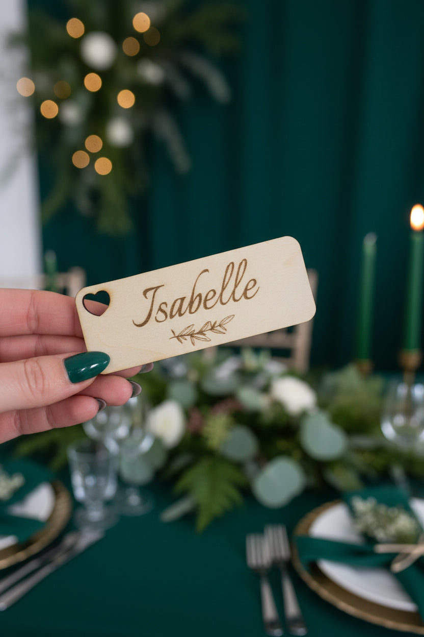 Marque-place rectangle