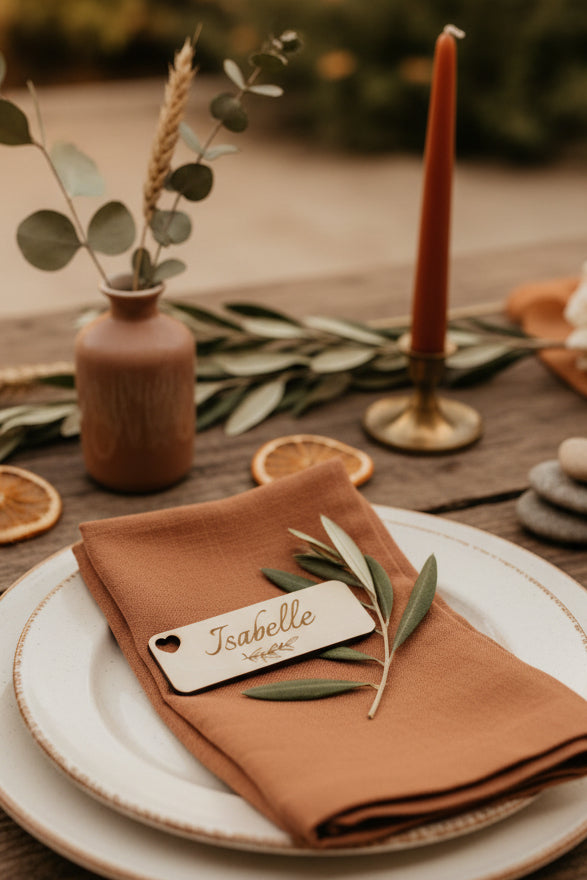 Marque-place rectangle