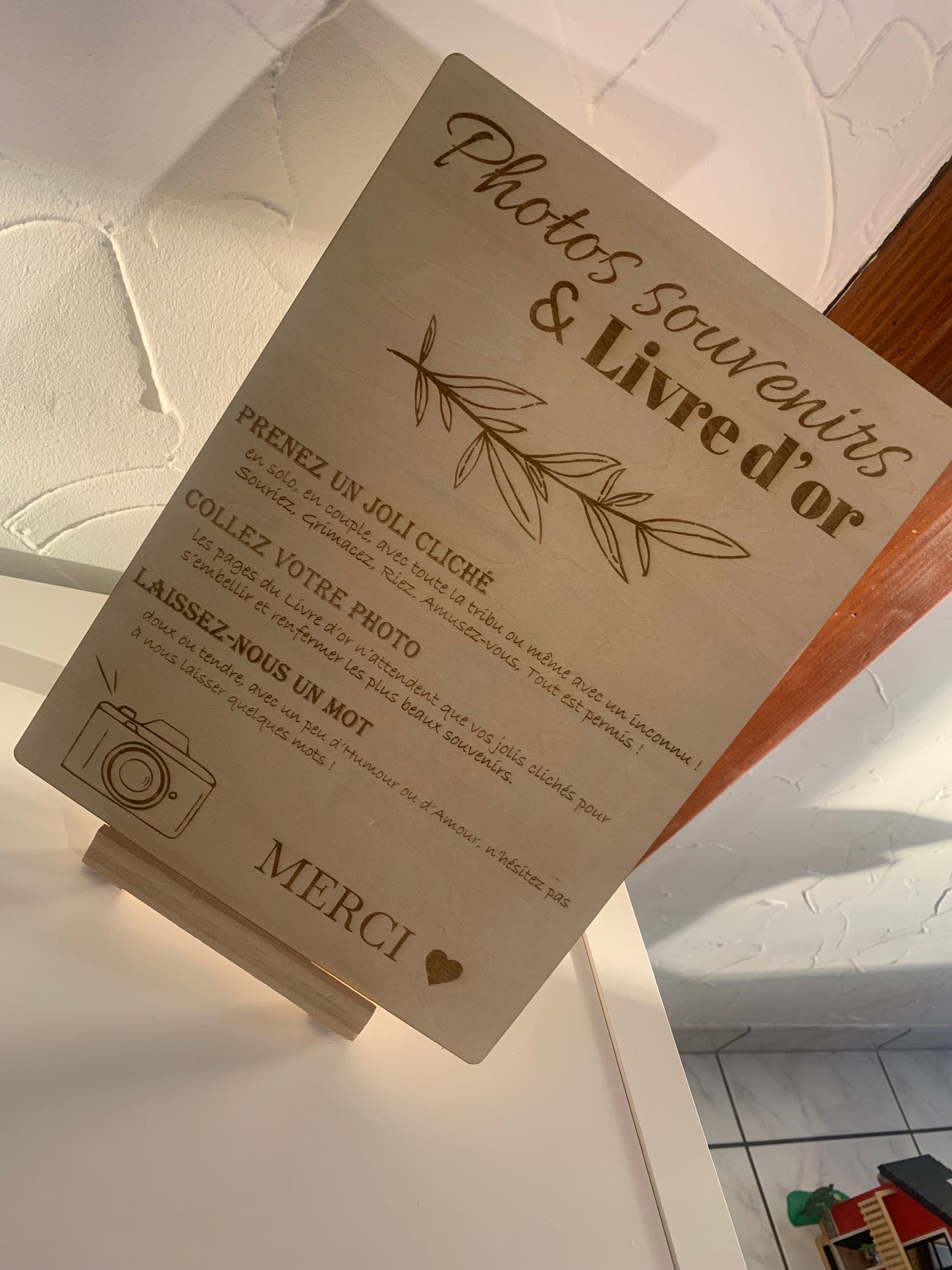 Tableau Photos souvenirs & Livre d'or