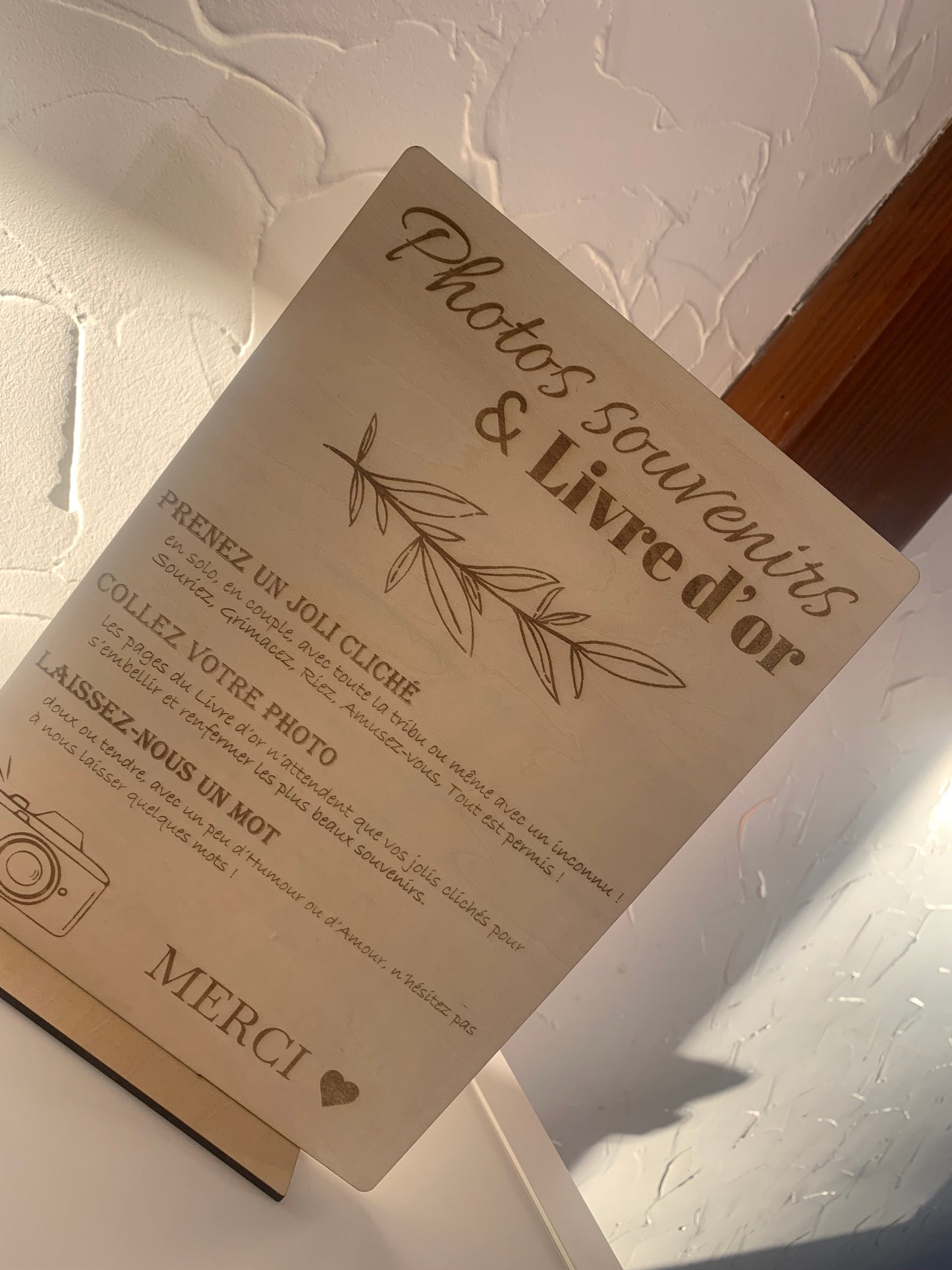 Tableau Photos souvenirs & Livre d'or