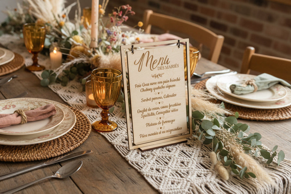 Tableau suspendu Menu