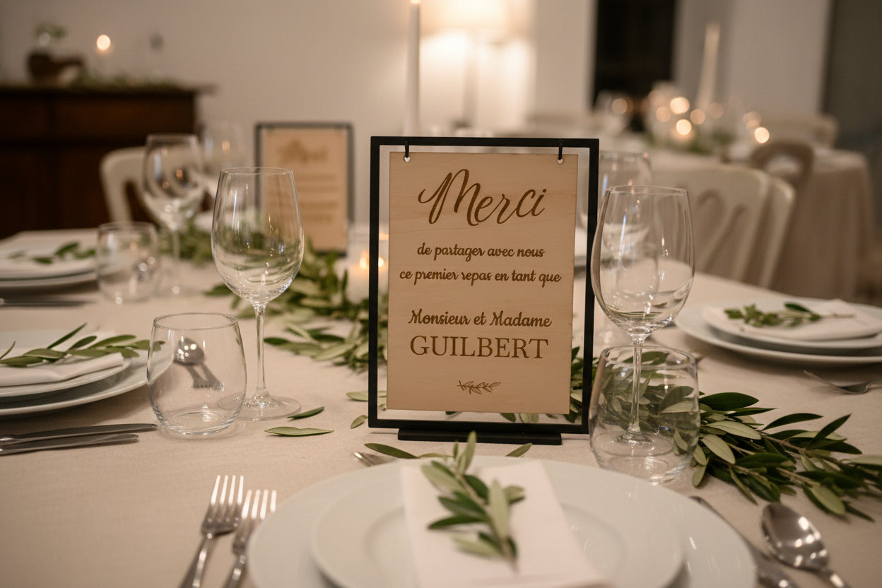 Tableau suspendu Menu