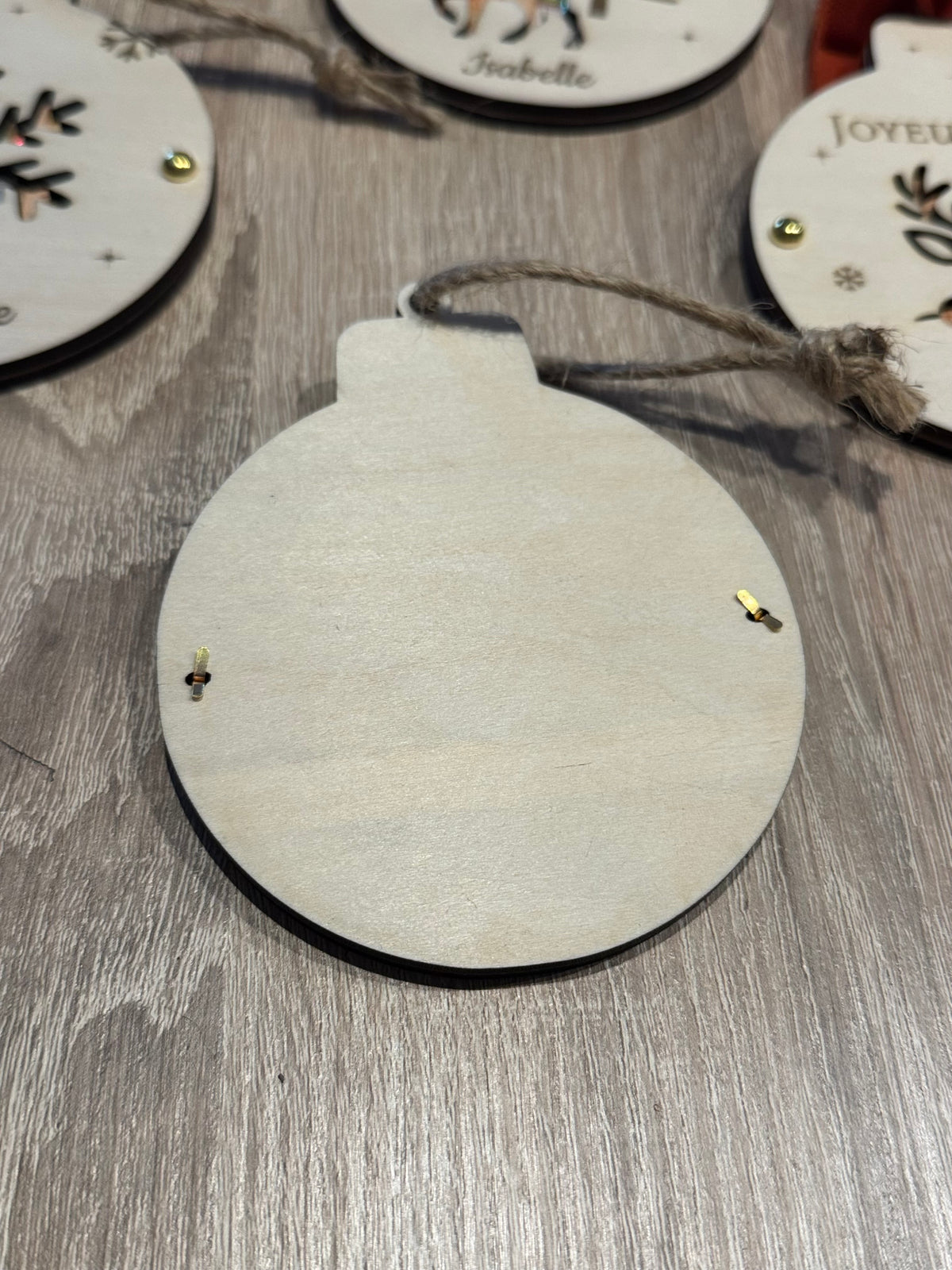 Boule de Noël billet personnalisée- flocon