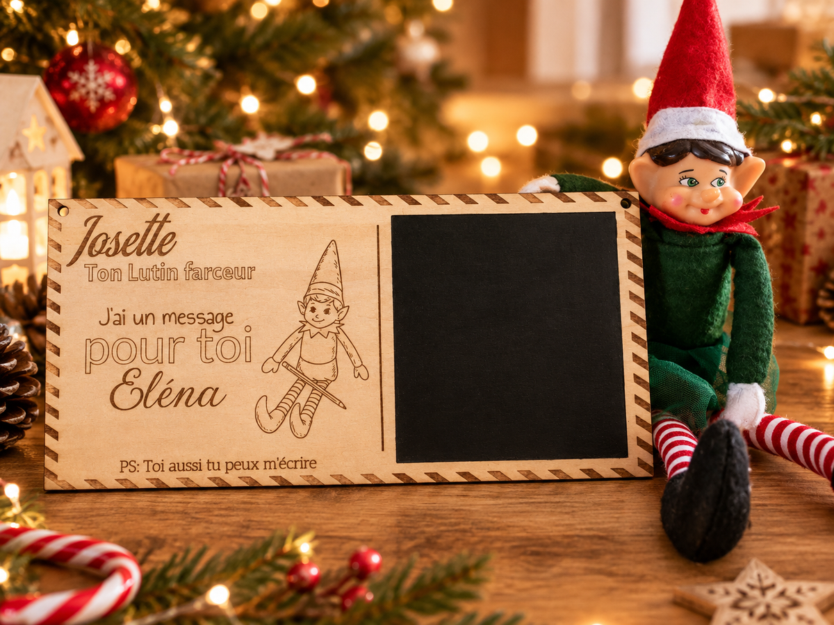 Pancarte message lutin
