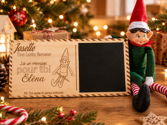 Pancarte message lutin