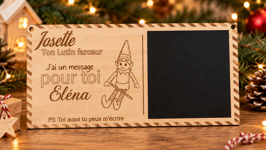 Pancarte message lutin