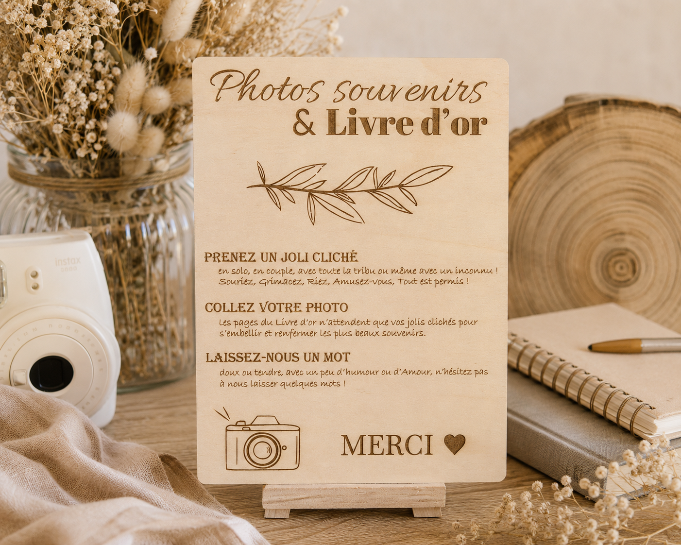 Pancarte mariage livre d'or