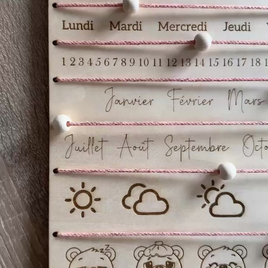 Calendrier date meteo emotions saisons