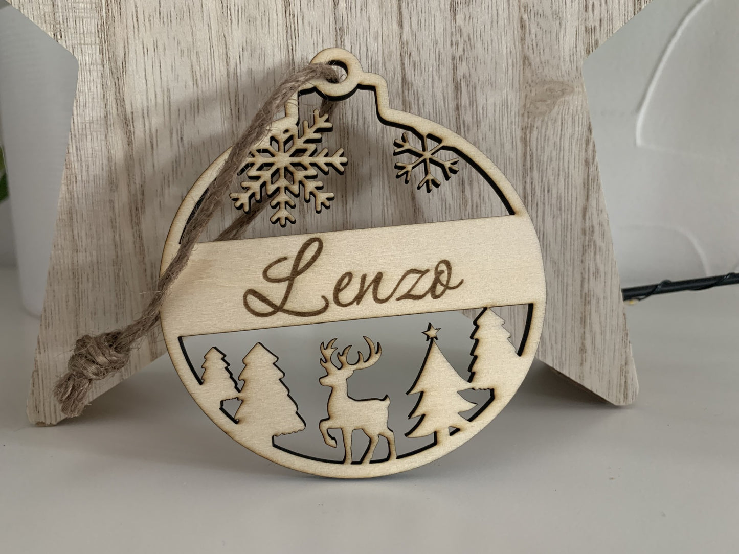 Boule découpée Sapin / Renne